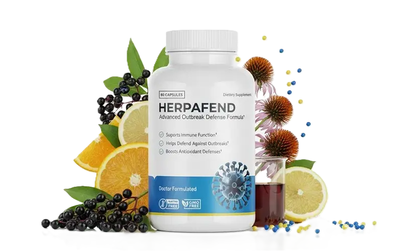 Herpafend Supplement Bottle